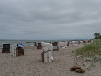 The beach of ahrenshoop in germany