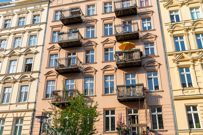 Redeveloped old residential construction seen at the prenzlauer berg district in berlin, germany