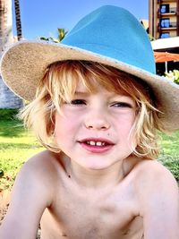 Close-up portrait of girl