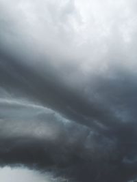 Low angle view of storm clouds in sky