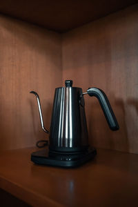 Close-up of coffee on table