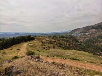 Scenic view of landscape against sky