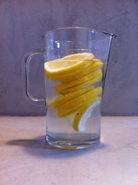 Close-up of drink on table