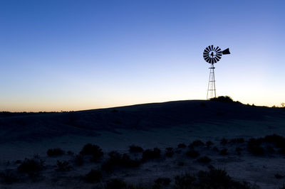 Scenic view of landscape against clear sky