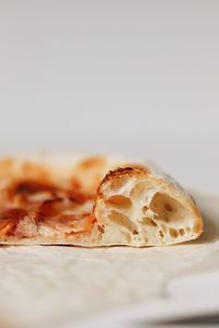 Close-up of bread in plate