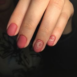 Close-up of woman hand with text