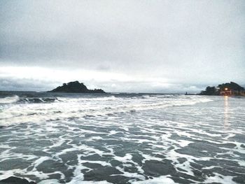 Scenic view of sea against sky