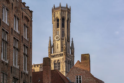 Low angle view of buildings against sky