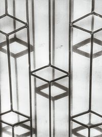 Close-up of metal railing