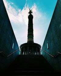 Low angle view of brandenburg gate against sky