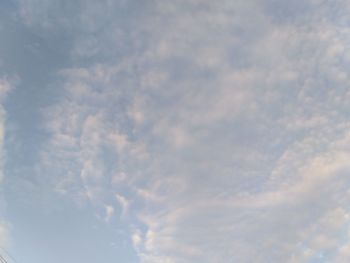 Low angle view of clouds in sky