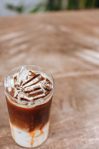 Close-up of drink on table