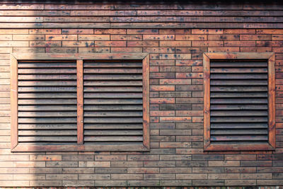 Full frame shot of wall with windows