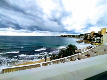 Scenic view of sea against sky