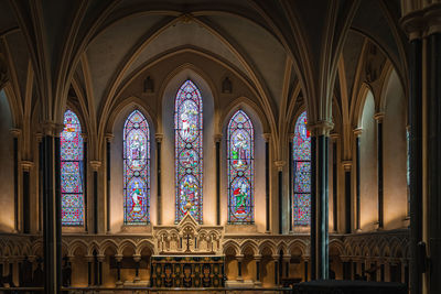 Interior of church