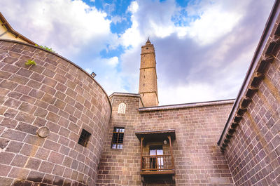 Low angle view of building against sky