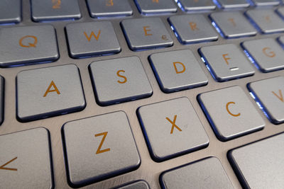 Full frame shot of computer keyboard