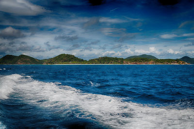 Scenic view of sea against sky