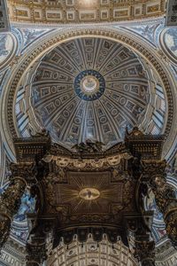 Low angle view of dome of building