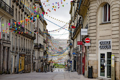 Street amidst buildings in city