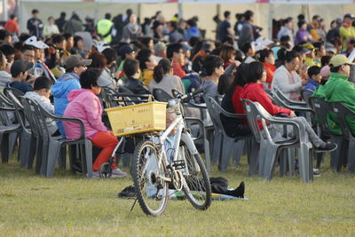 People sitting at park