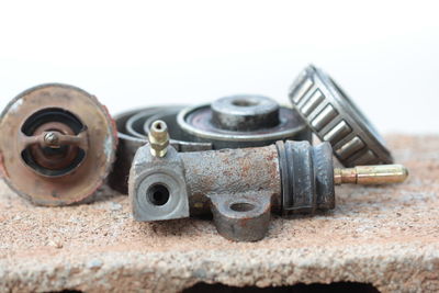Close-up of machine part