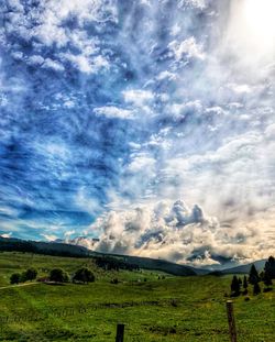 Scenic view of landscape against sky