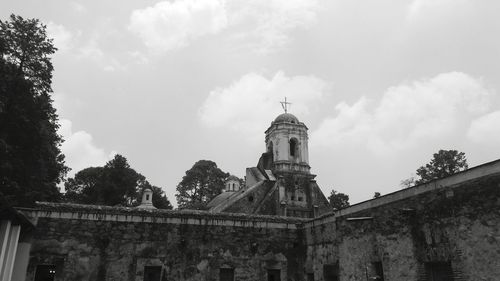 Low angle view of building against sky