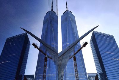 Low angle view of modern office building