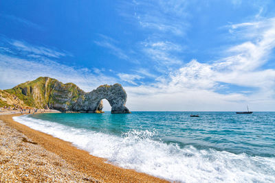 Scenic view of sea against sky