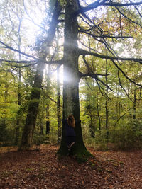 Woman in forest