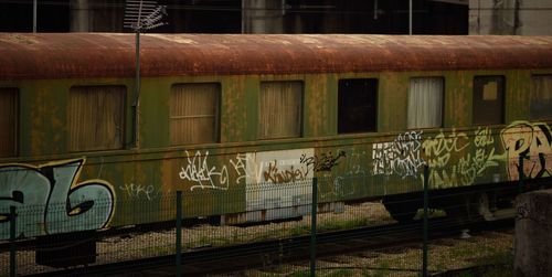 Train on railroad track