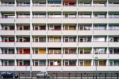 Full frame shot of apartment building