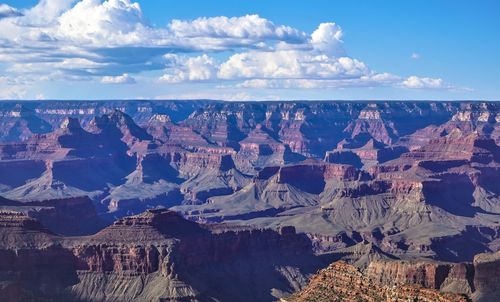 Aerial view of dramatic landscape
