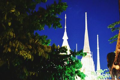 Panoramic view of temple against sky in city