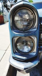 Close-up of vintage car