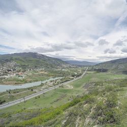 Scenic view of landscape against sky