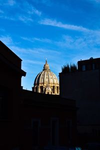 Low angle view of church against sky