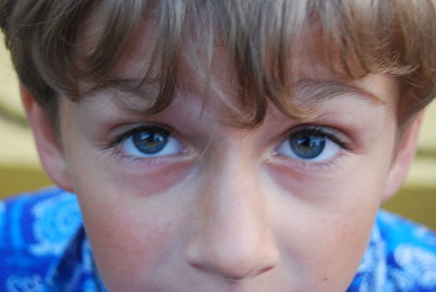 Close-up portrait of boy