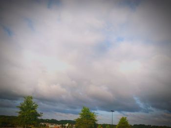 Scenic view of landscape against cloudy sky