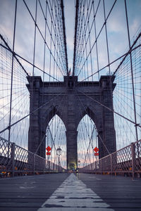 View of suspension bridge