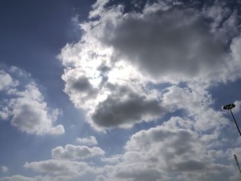 Low angle view of clouds in sky