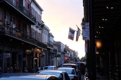 City street with buildings in background