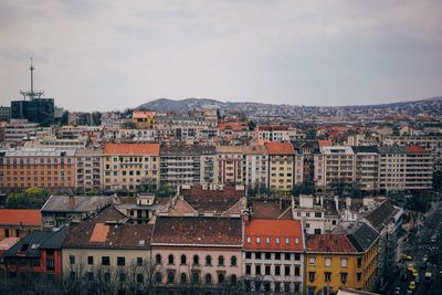 High angle view of cityscape