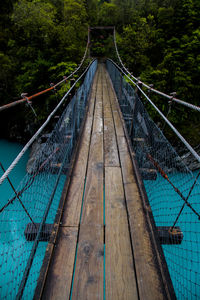 View of suspension bridge