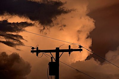 Low angle view of cloudy sky