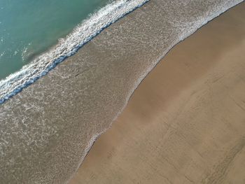 High angle view of beach