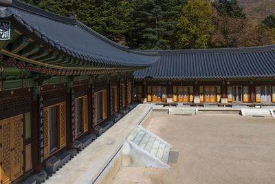 View of a korean traditional building