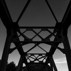 Low angle view of bridge against sky