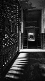 Empty corridor of building